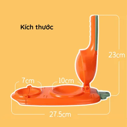 Dụng cụ làm bánh bao, dụng cụ ép bột làm há cảo hoành thánh đa năng 2 in 1 - THEA Kitchen