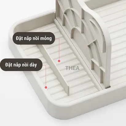 Giá đỡ nắp vung xoong nồi muỗng đũa nấu ăn, kệ gác đũa, muỗng nắp nồi tiện lợi - THEA