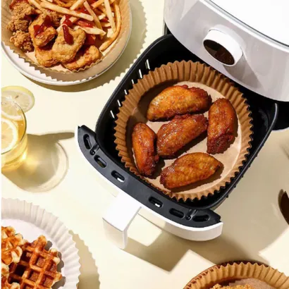Giấy nến vàng lót cho nồi chiên không dầu chống dính không cần rửa nồi - THEA KITCHEN