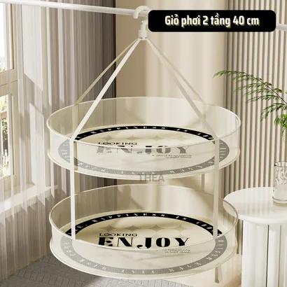 Giỏ lưới phơi quần áo, đồ lót, rổ phơi quần áo, túi lưới phơi đồ, móc treo quần áo - THEA