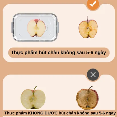 Hộp nhựa đựng bảo quản thực phẩm tủ lạnh hút chân không cao cấp - THEA KITCHEN