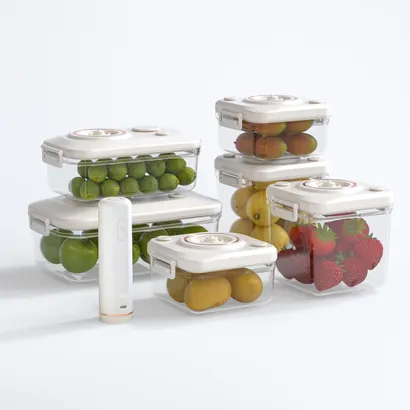 Hộp nhựa đựng bảo quản thực phẩm tủ lạnh hút chân không cao cấp - THEA KITCHEN