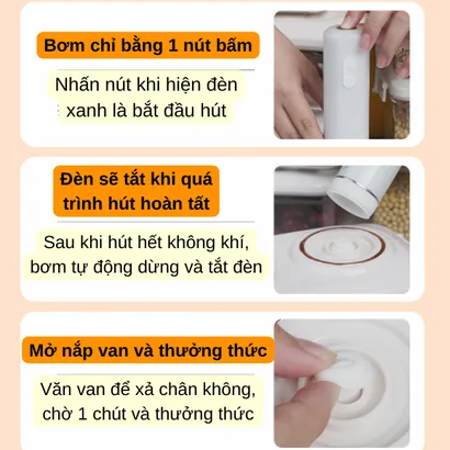 Hộp nhựa đựng bảo quản thực phẩm tủ lạnh hút chân không cao cấp - THEA KITCHEN