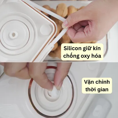 Hộp nhựa đựng bảo quản thực phẩm tủ lạnh hút chân không cao cấp - THEA KITCHEN