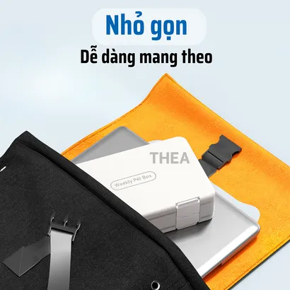Hộp đựng chia thuốc mini, hộp đựng thuốc chia 8-24 ngăn nhỏ gọn mini cute dễ mang theo - THEA