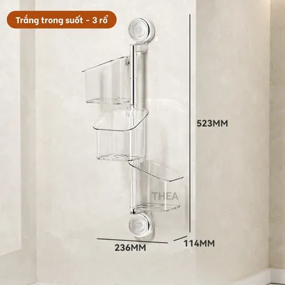 Hộp đựng gia vị, hành tỏi nhà bếp, giá treo để đồ đa năng hút chân không nhà bếp, nhà tắm, giỏ đựng gia vị hành tỏi-THEA