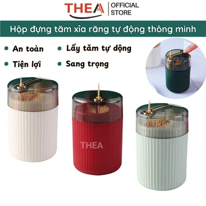 Hộp đựng tăm xỉa răng thông minh tự động bật tăm lên, lọ đựng tăm đẹp mini nhỏ gọn, tinh tế phong cách Bắc Âu