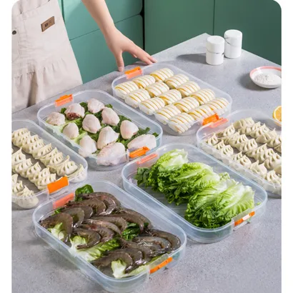 Hộp đựng thực phẩm, bánh bao, há cảo, chả giò tủ lạnh nhiều tầng - THEA KITCHEN