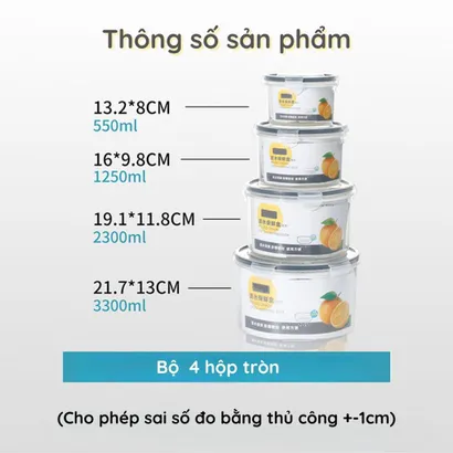 Bộ 3 Hộp nhựa đựng thực phẩm, hộp bảo quản thực phẩm rau củ quả tủ lạnh 2 lớp có rổ thoát nước và nắp khóa – THEA