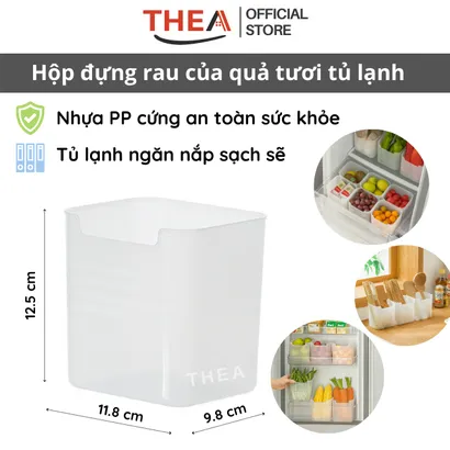 Set hộp nhựa đựng thực phẩm, bảo quản thực phẩm để cánh tủ lạnh, đựng rau củ quả, đa năng tiện dụng - THEA kitchen
