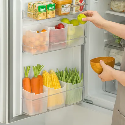 Set hộp nhựa đựng thực phẩm, bảo quản thực phẩm để cánh tủ lạnh, đựng rau củ quả, đa năng tiện dụng - THEA kitchen