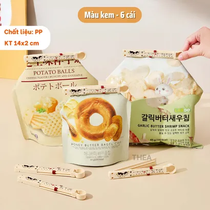 Kẹp miệng túi thực phẩm, kẹp niêm phong miệng túi đa năng có ghi chú thời gian bảo quản - THEA