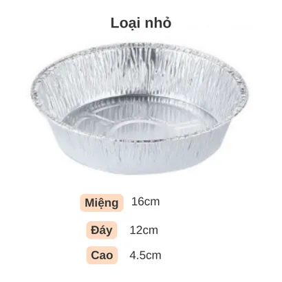 Khay đĩa giấy bạc, giấy nhôm lót nồi chiên không dầu nướng bánh chống dính - THEA KITCHEN