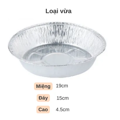 Khay đĩa giấy bạc, giấy nhôm lót nồi chiên không dầu nướng bánh chống dính - THEA KITCHEN