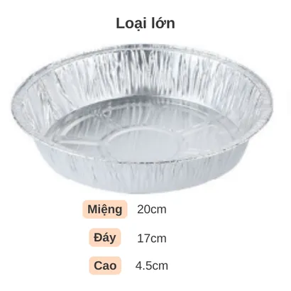 Khay đĩa giấy bạc, giấy nhôm lót nồi chiên không dầu nướng bánh chống dính - THEA KITCHEN