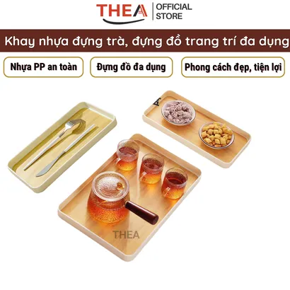 Khay nhựa đựng đồ, khay đựng ly, đựng trà, Khay nhựa đựng đồ ăn, thực phẩm đa năng  - THEA