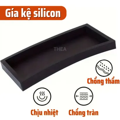 Khay đựng đồ silicon đa năng, Khay đựng nước hoa, đồ skincare, mỹ phẩm, Khay để đồ rửa chén, tinh dầu, phòng tắm - THEA