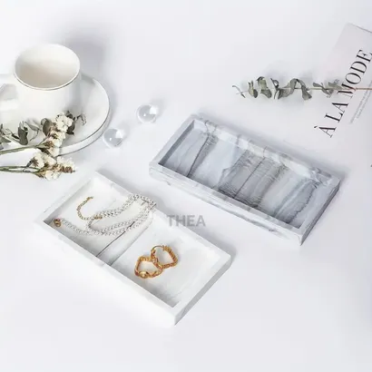 Khay đựng đồ silicon đa năng, Khay đựng nước hoa, đồ skincare, mỹ phẩm, Khay để đồ rửa chén, tinh dầu, phòng tắm - THEA