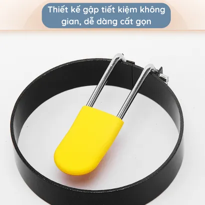Bộ 4 Khuôn chiên rán trứng [cao cấp] tạo hình chống dính, khuôn sắt làm bánh rán có tay cầm silicone cách nhiệt – THEA KITCHEN