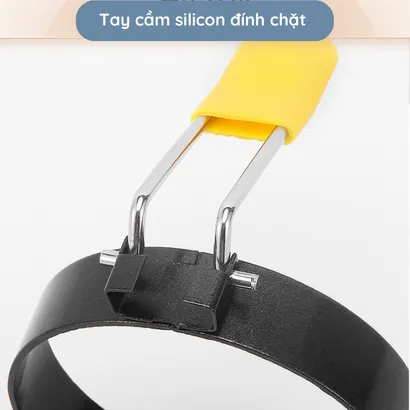 Bộ 4 Khuôn chiên rán trứng [cao cấp] tạo hình chống dính, khuôn sắt làm bánh rán có tay cầm silicone cách nhiệt – THEA KITCHEN