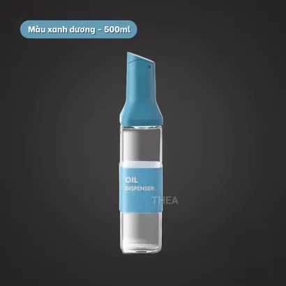 Lọ đựng gia vị thủy tinh, Chai thủy tinh đựng dầu ăn, bình đựng gia vị,  nước mắm, nước tương, rót gia vị tự động - THEA