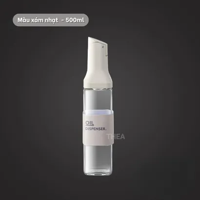 Lọ đựng gia vị thủy tinh, Chai thủy tinh đựng dầu ăn, bình đựng gia vị,  nước mắm, nước tương, rót gia vị tự động - THEA