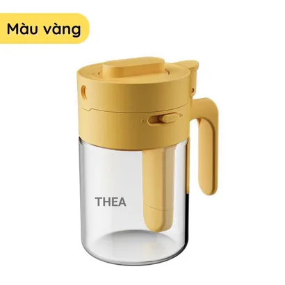 Lọ đựng gia vị thủy tinh, hộp đựng gia vị nhà bếp thông minh, hũ đựng gia vị 2 in1 kèm muỗng - THEA