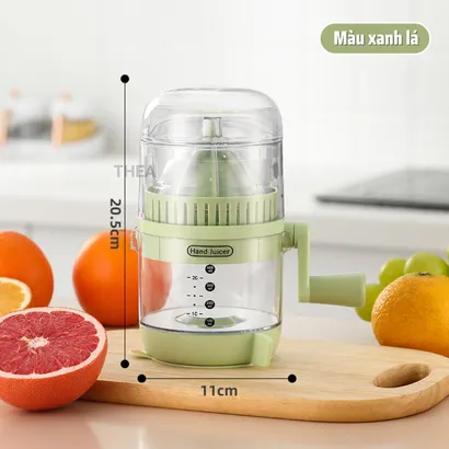 Máy ép nước trái cây mini, Máy ép hoa quả bằng tay, ép nước cam, chanh, lựu, dưa hấu, nho, trái cây mềm - THEA