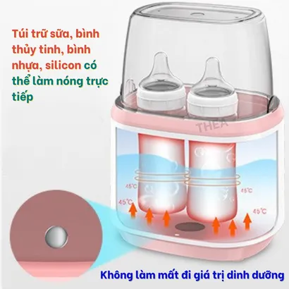 Máy hâm sữa và tiệt trùng bình sữa cho bé, rã đông sữa, giữ ấm sữa, máy ủ làm sữa chua, hấp trứng đa năng- THEA