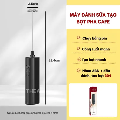 Máy xay hạt cà phê cầm tay mini tự động cao cấp có thể điều chỉnh độ mịn bằng tay dễ dàng - THEA