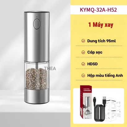 Máy xay hạt tiêu cầm tay bằng điện, Lọ xay tiêu, Máy xay xay gia vị khô, ớt, muối, thì là nhỏ cầm tay mini - THEA