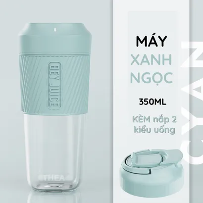 Máy xay ép sinh tố trái cây hoa quả 50W mini cầm tay nhỏ gọn không dây sạc pin thích hợp cho bé, chị em, du lịch - THEA