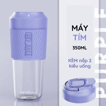 Máy xay ép sinh tố trái cây hoa quả 50W mini cầm tay nhỏ gọn không dây sạc pin thích hợp cho bé, chị em, du lịch - THEA