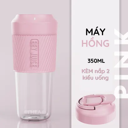 Máy xay ép sinh tố trái cây hoa quả 50W mini cầm tay nhỏ gọn không dây sạc pin thích hợp cho bé, chị em, du lịch - THEA