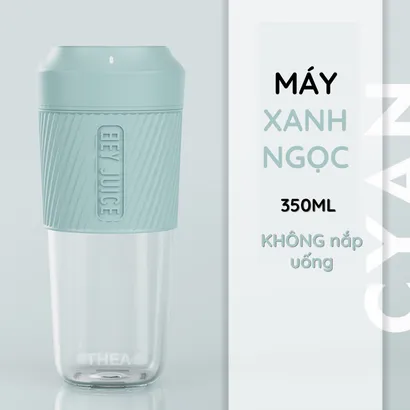 Máy xay ép sinh tố trái cây hoa quả 50W mini cầm tay nhỏ gọn không dây sạc pin thích hợp cho bé, chị em, du lịch - THEA