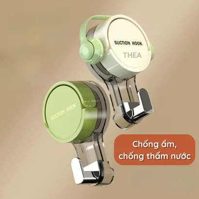 Móc dán treo đồ hút chân không, giá treo đồ nhà bếp, nhà tắm đa năng chịu lực - THEA