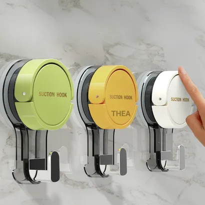 Móc dán treo đồ hút chân không, giá treo đồ nhà bếp, nhà tắm đa năng chịu lực - THEA