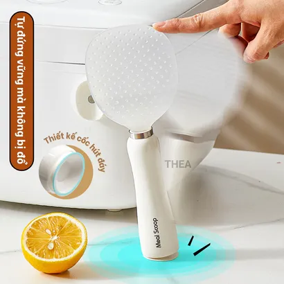 Muôi múc cơm, Muỗng xới cơm hạn chế dính, tự đứng, thìa xới cơm nam châm hút từ tính tiện lợi - THEA
