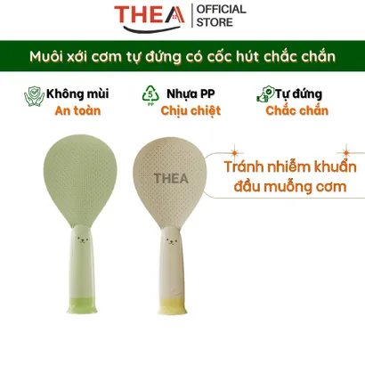 Muôi xới cơm, muỗng xới cơm, thìa xúc cơm nhựa tự đứng - THEA