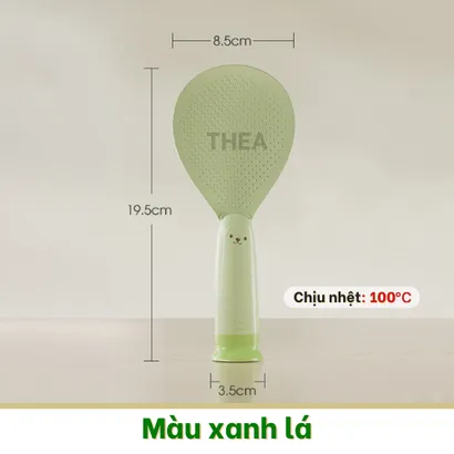 Muôi xới cơm, muỗng xới cơm, thìa xúc cơm nhựa tự đứng - THEA