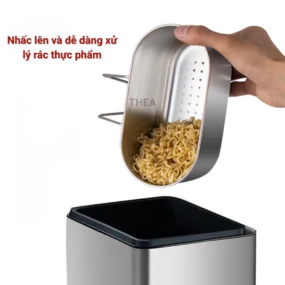 Rổ lọc rác bồn rửa chén inox 304, Giỏ đựng đồ, lọc rác bồn rửa chén, rửa củ quả đa năng, khay lọc rác, thức ăn thừa-THEA