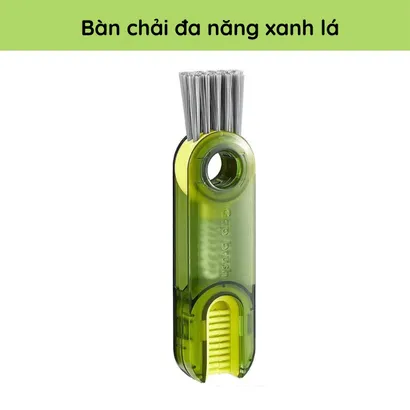 Bàn chải cọ rửa đa năng 3 đầu xoay, dụng cụ cọ rửa ống hút, nắp bình sữa, miệng ly, cốc xoay 360 độ nhỏ gọn - THEA