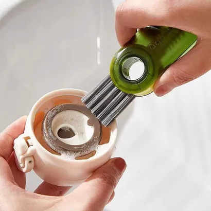 Bàn chải cọ rửa đa năng 3 đầu xoay, dụng cụ cọ rửa ống hút, nắp bình sữa, miệng ly, cốc xoay 360 độ nhỏ gọn - THEA