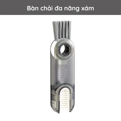 Bàn chải cọ rửa đa năng 3 đầu xoay, dụng cụ cọ rửa ống hút, nắp bình sữa, miệng ly, cốc xoay 360 độ nhỏ gọn - THEA