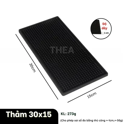 Tấm nhựa PVC lót ly, lót cốc chống thấm nước, lót nồi nóng, Tấm PVC lót bảo vệ bàn bếp, bàn cafe, quầy pha chế - THEA