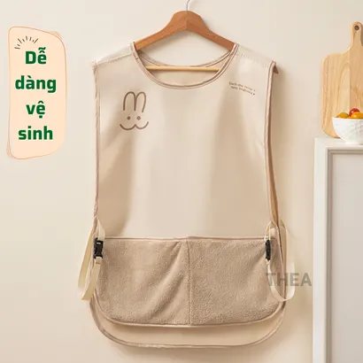 Tạp dề nấu ăn, tạp dề pha chế, chống thấm nước, tạp dề vải, cute mặc vẽ tranh, làm bếp chuyên nghiệp, dễ thương - THEA