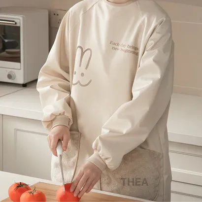 Tạp dề nấu ăn, tạp dề pha chế, chống thấm nước, tạp dề vải, cute mặc vẽ tranh, làm bếp chuyên nghiệp, dễ thương - THEA