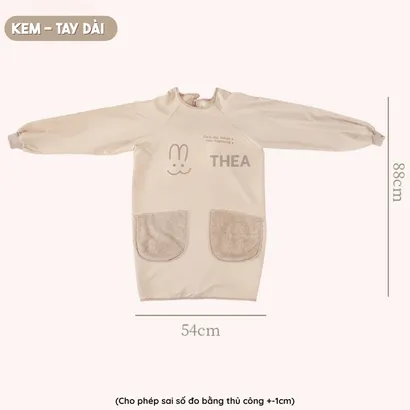Tạp dề nấu ăn, tạp dề pha chế, chống thấm nước, tạp dề vải, cute mặc vẽ tranh, làm bếp chuyên nghiệp, dễ thương - THEA