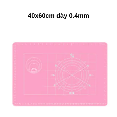 Thảm nhào bột silicone bạch kim làm bánh 60x40cm - THEA KITCHEN
