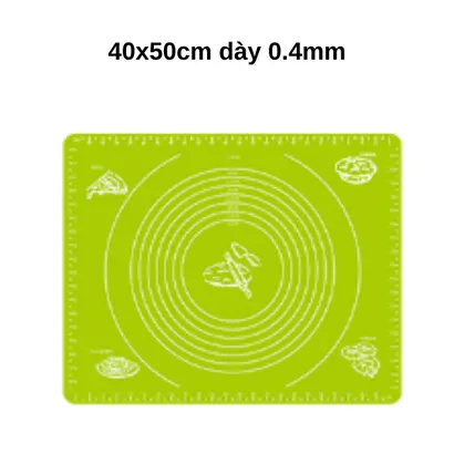Thảm nhào bột silicone bạch kim làm bánh 60x40cm - THEA KITCHEN